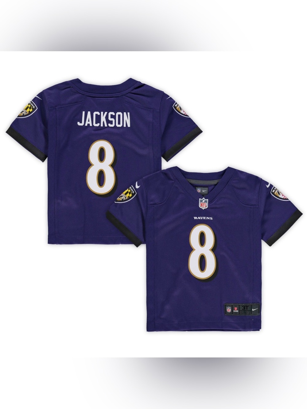 Nike Kids Baltimore Ravens Purple #8 Jackson Football Jersey